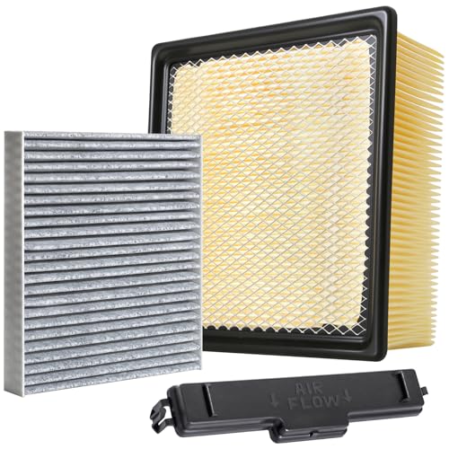 Image of 53034051AB Engine Air Filter and 68406048AA Cabin Air Filter kit Compatible with 2009-2010 Dodge Ram 2500 3500 4500 5500 2011-2021 Ram 2500 3500 2011-2016