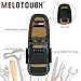 MELOTOUGH Small Tool Pouch with Belt Clip Technician's Clip on Tool Pouch,Pocket Tool Belt Pouch Holster Mini Electrican Tool Holder with Sanp Clip (2PACK)