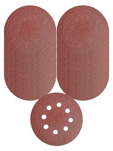Image of Inditrust 5-Inches Round Sanding Disc Hook and Loop Sand Paper in Bulk for Orbital Sander (100, 150 grit)