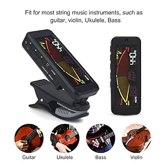 Accordeur de guitare, accordeur de guitare électrique Flanger professionnel FMT-209 avec support à pince pour musicien… – Image 2