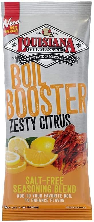 - Louisiana Fish Fry, Zesty Citrus Boil Booster, 7 oz (Pack of 4)