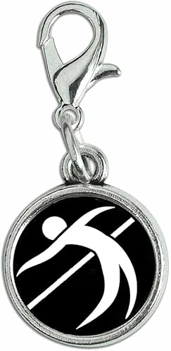 Dije de salto alto de pista y campo (para tirador de cremallera, llavero, pulsera, mochila, etc.), Vidrio, No es una piedra preciosa