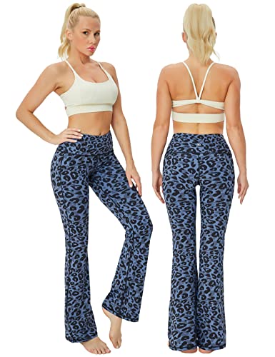 Image of BUBBLELIME 29 inch /31 inch /33 inch /35 inch /37 inch 3 Styles Women's High Waist Bootcut Yoga Pants Basic /Side Pockets Tummy Control Workout Flared