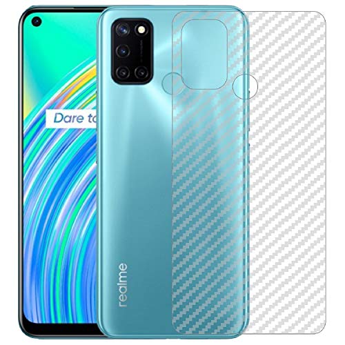 Image of Compatible with Oppo Realme C17 Back Screen Protective Film Carbon Fiber Skin Transparent Screen Guard Sticker