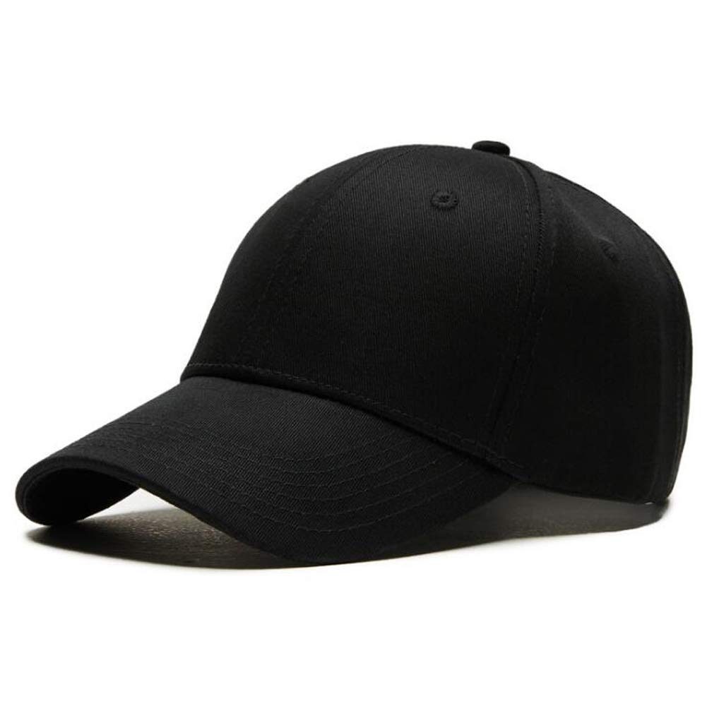 キャップ Big Size Ball Cap XL HIGHLAND CAP BLACK Big Size XL Unisex Plain Structured Baseball Cap Adjustable