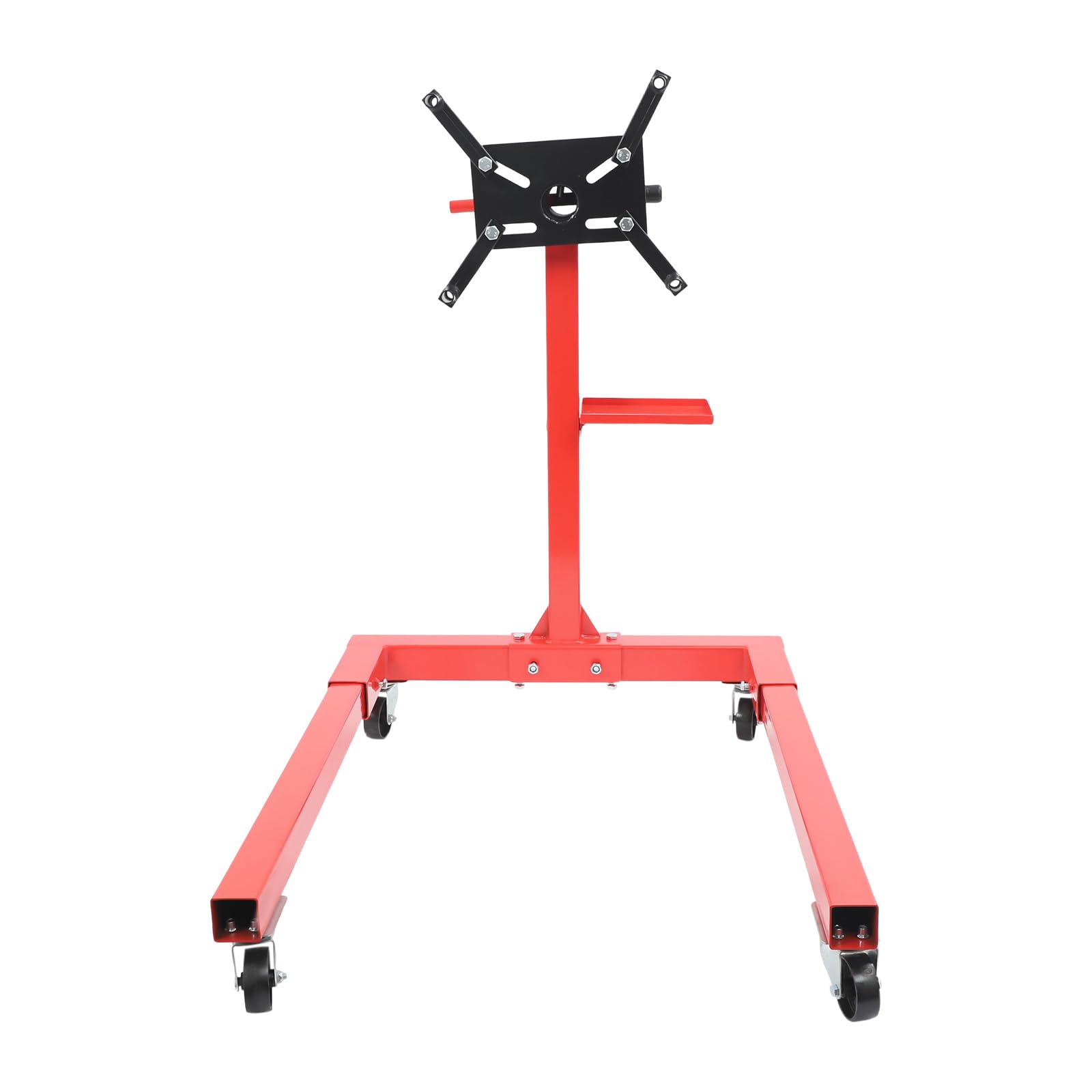 Cavalletto per motore mobile fino a 567 kg, per officina e garage | Bracci regolabili a 360°, in acciaio al carbonio, supporto per motore a forma di H, per motori piccoli e medi
