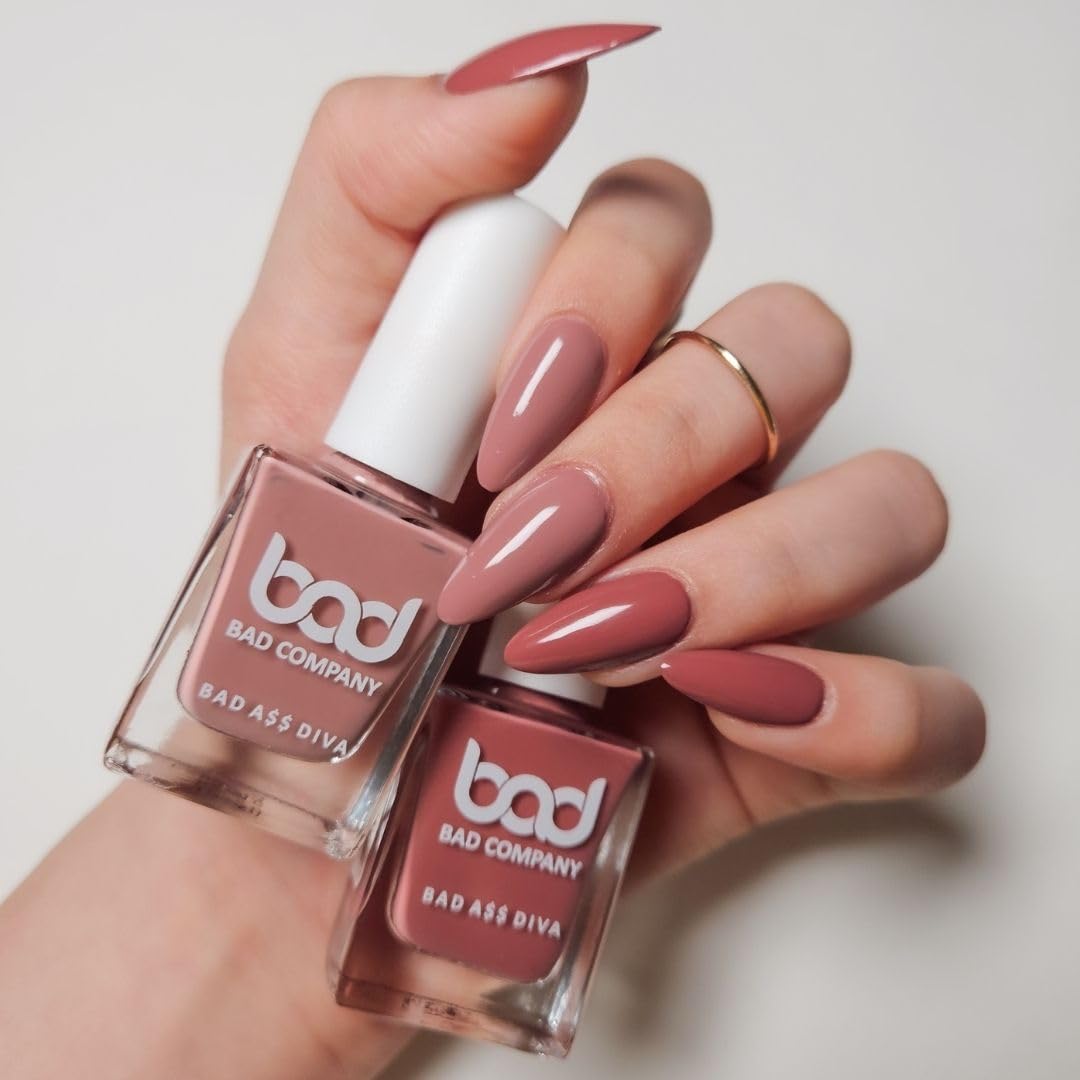 BAD COMPANY Nail Polish 10ml, No Toxin Nail Lacquer, Long Lasting, Chip Resistant, Vegan, Quick Dry & Cruelty-Free Nail Paint Enamel, Glossy Finish - Set of 2-image-22