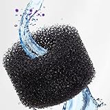 CashMuch Filtro de tanque de peces para acuario, filtro de esponja integrado para filtración y oxigenación con piedra de aire, transparente o negro