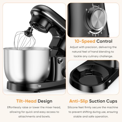 Image of NEWBULIG Stand Mixer 6.3QT, Kitchen Electric Mixers Alternative