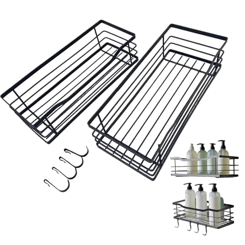 gifyym Estante De Pared Para Ducha, Organizador De Ducha Adhesivo Para Pared, Soporte Adhesivo Para Toallas Y Organizacion Para Hogar Bano Cocina Apartamento Hotel
