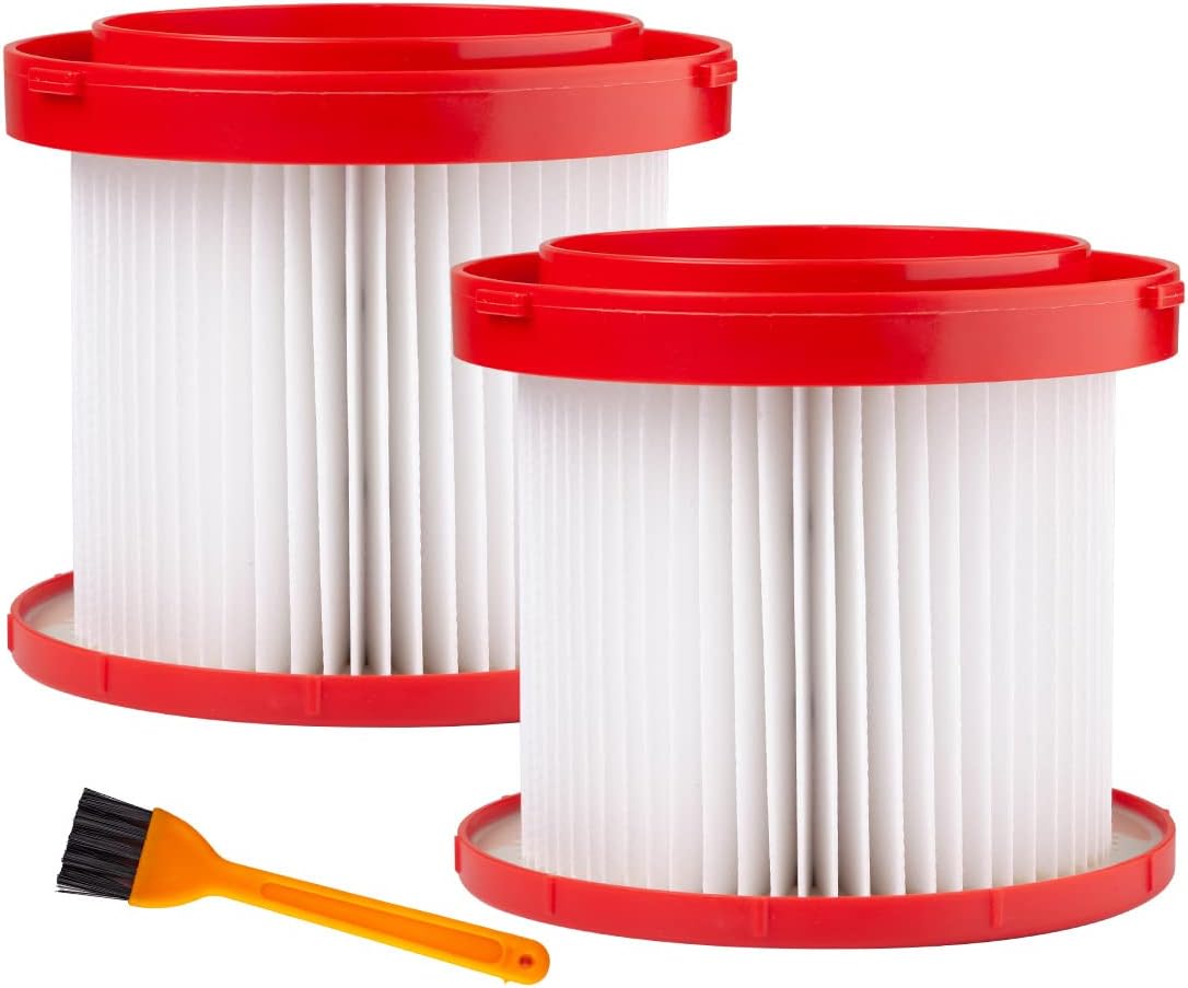 Yingti 2 Pack Replacement Milwaukee Cordless Vacuum 49901900 Wet/Dry Hepa Filter