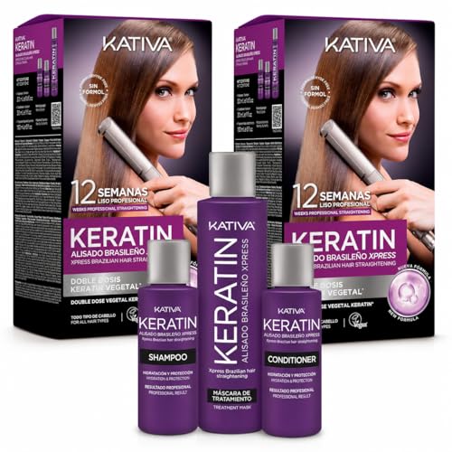 Kativa Keratin Alisado Brasileño Kit Alisado...