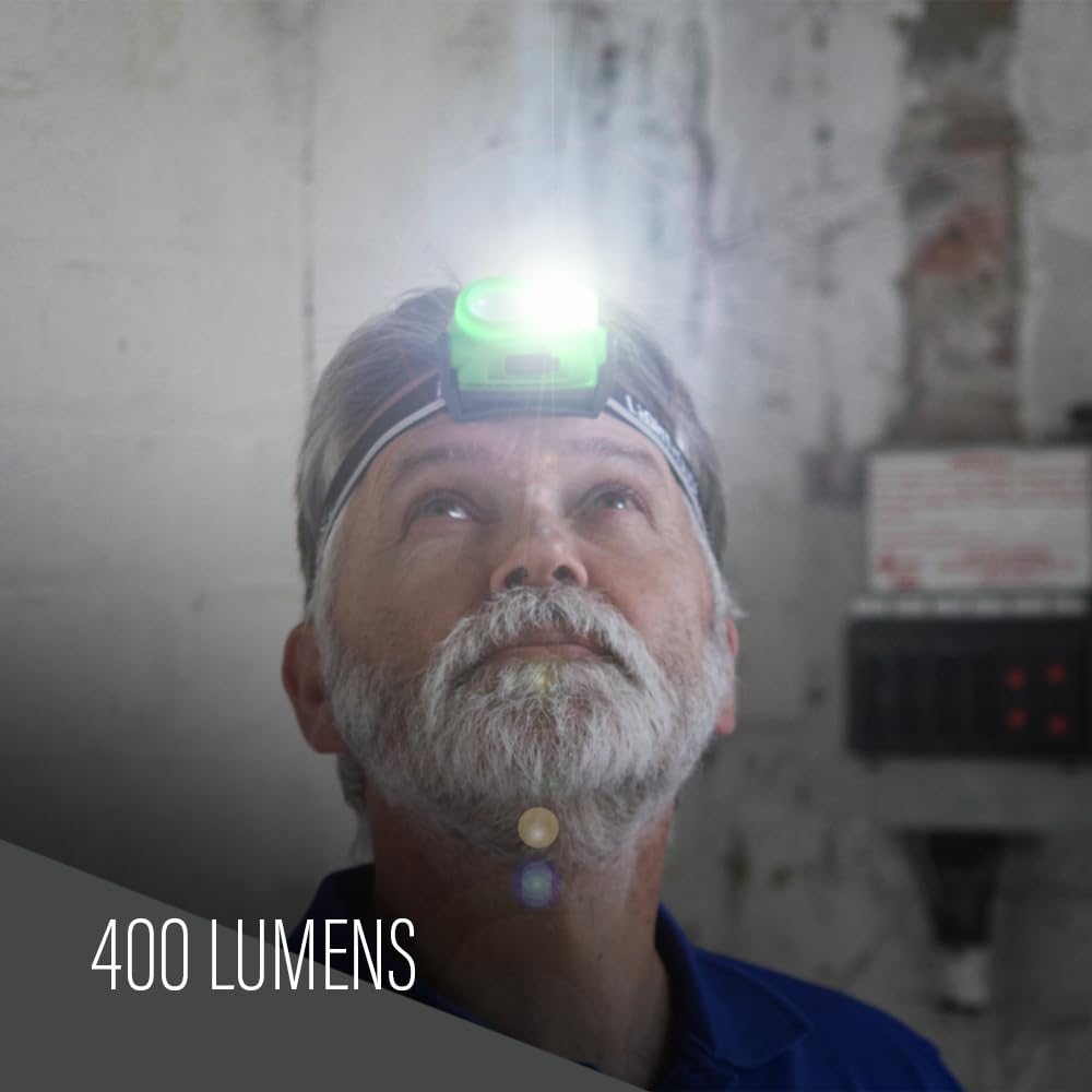 Lighthouse - L/HT40HR - Linterna frontal ajustable recargable - 400 lúmenes