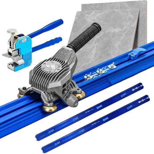 vnmudzeo MáQuina Cortadora De Azulejos Manual De 2,2 A 3,8 M, con Ventosas Integradas, Cuchillo De Empuje para Azulejos, Alicates para Azulejos,3M