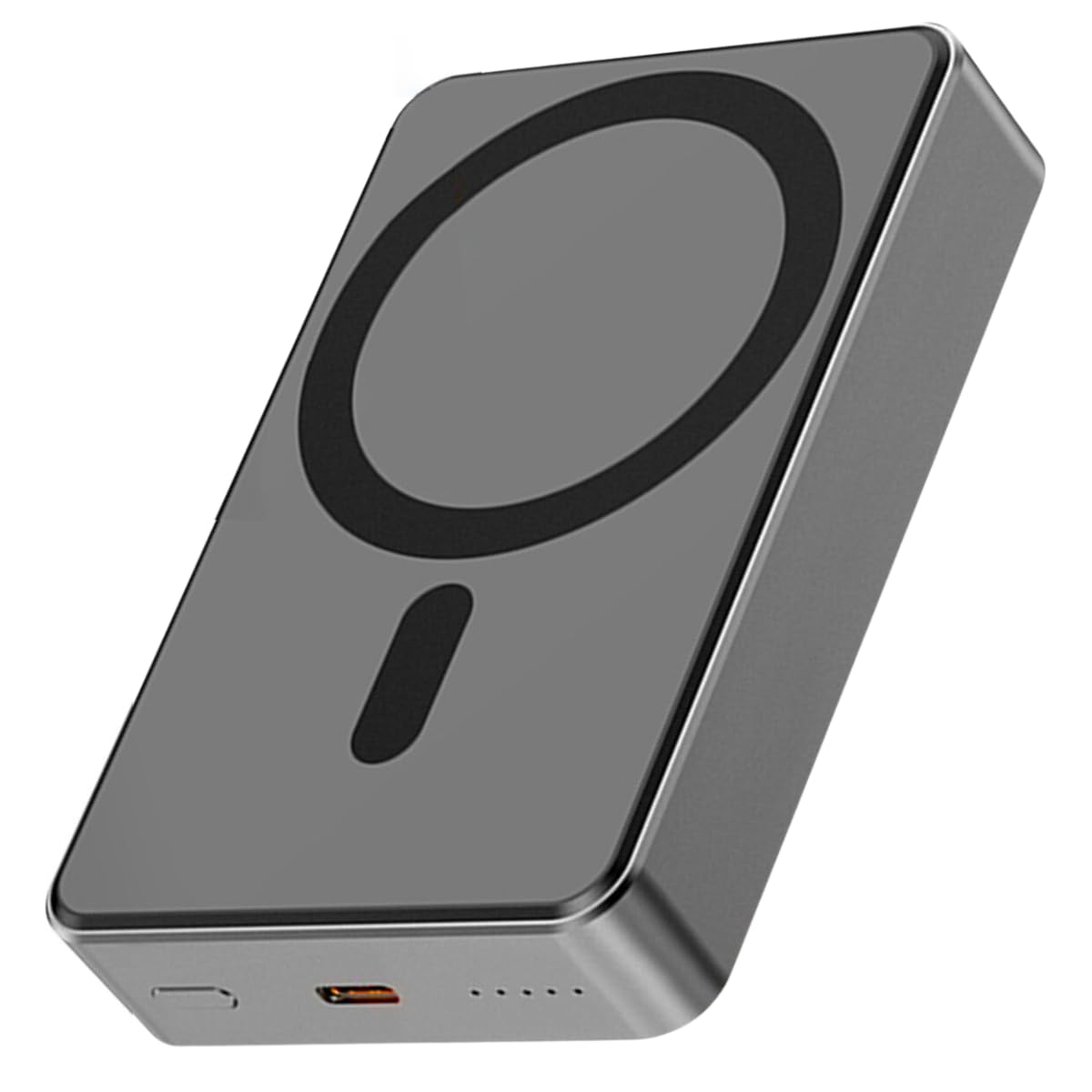 S&T DESIGN Magnetisch Powerbank Kabellos Powerbank Externer Akku PB 10000 mAh, für iPhone Wireless LED Anzeige Schnellladefunktion