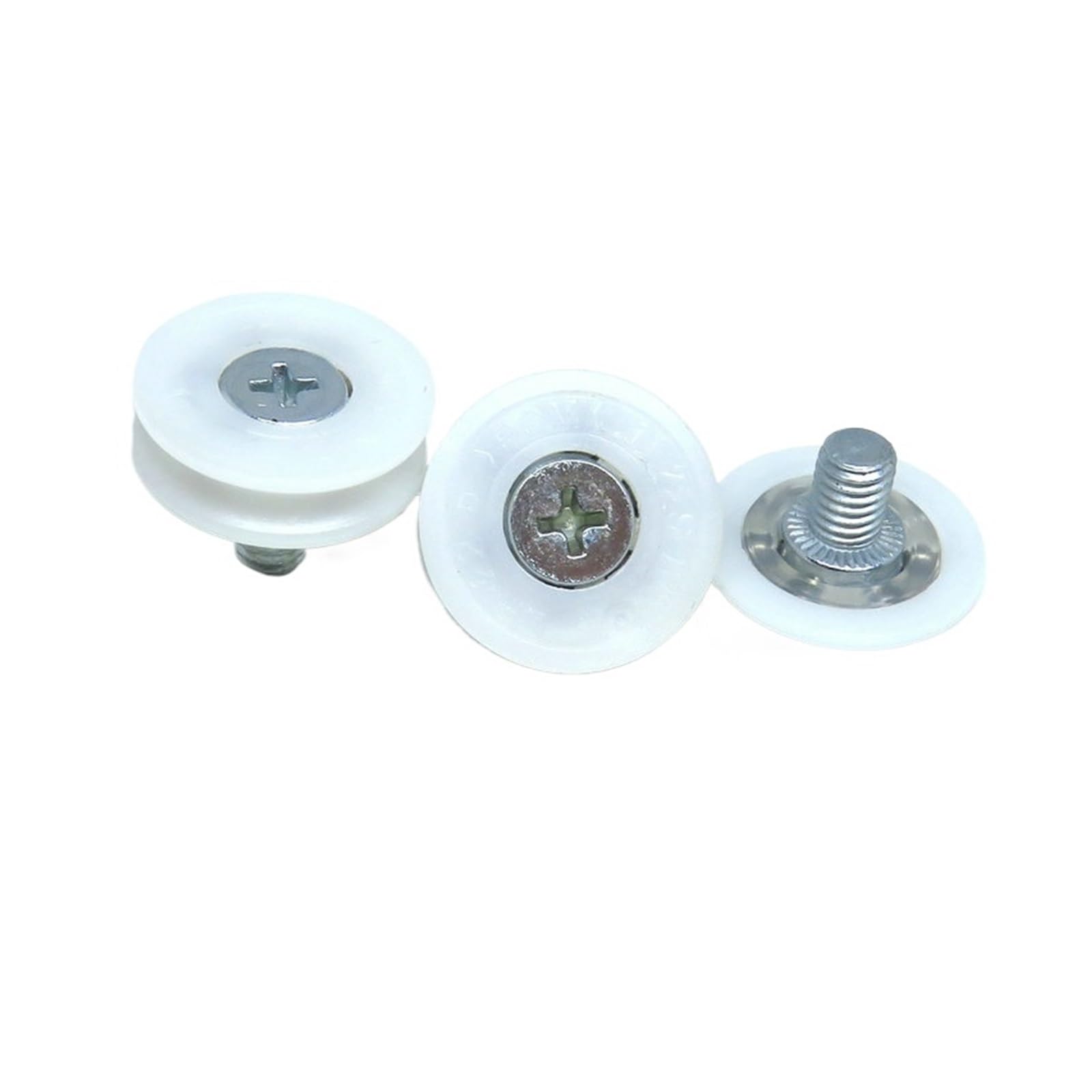 SFJSFIMQ 10 Pieces Outer Diameter 22mm POM U Groove Wire Guide and Refrigerator Drawer Roller 22x7xM6 DU22 C6L8W7M6 Drawer Round Track Wheel DR19 DR22 DR30(DR22-C6L8W7M6)