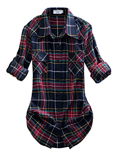 Matchstick Camicia da Donna, Flanella, a Maniche