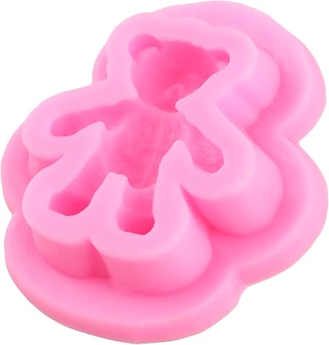 Miniatura 8 de Molde de silicona para fondant de oso 3D, molde de fondant de perlas de bola, semiesfera, chocolate, moldes de silicona para decoración de pasteles,