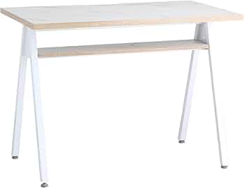 パソコンデスク ナチュラル/ホワイト 100cm Amazon.co.jp: 東馬 デスク パソコンデスク PCデスク 幅100cm ホワイト