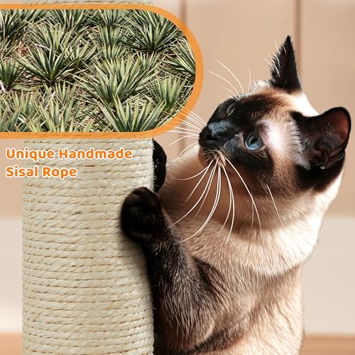 Árbol para gatos interior Topeakmart 42in con rascadores y nivel múltiple miniatura 6