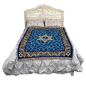 Pure Country Weavers Magen David Blanket - Star of David - Gift Hanukkah Tapestry Throw Woven from Cotton - Made in The USA (72x54) Pure Country Weavers Magen David Blanket Star of David Gift Hanukkah Tapestry Throw Woven from Cotton Made in The USA 72×54
