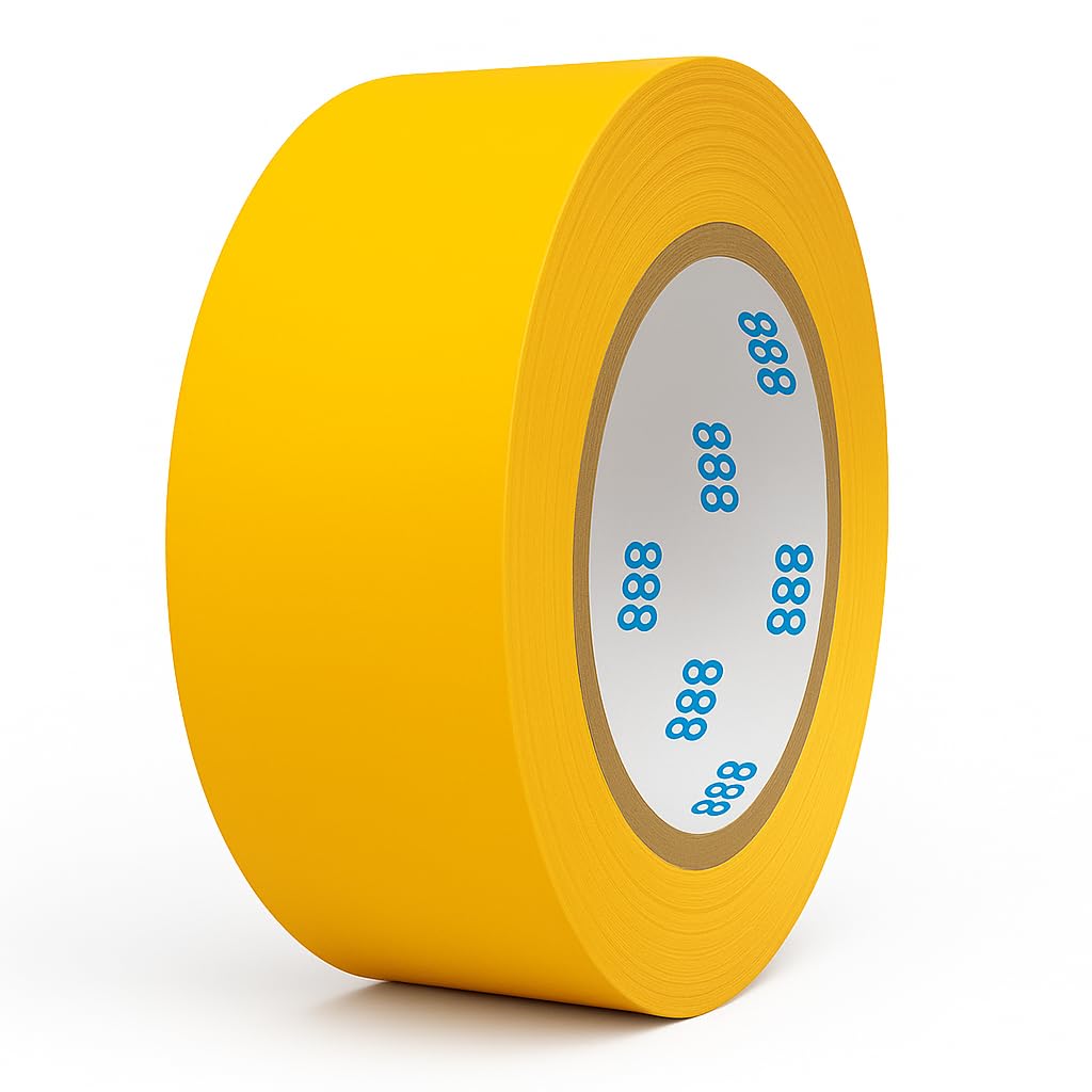 MG888 Multi-Purpose Duct Tape 1.88 Inches x 60 Yards, Crafts, Repairs & DIY Projects, 1 Roll (Yellow)