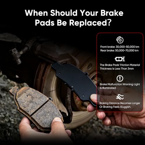 ABROML Front & Rear Ceramic Brake Pads