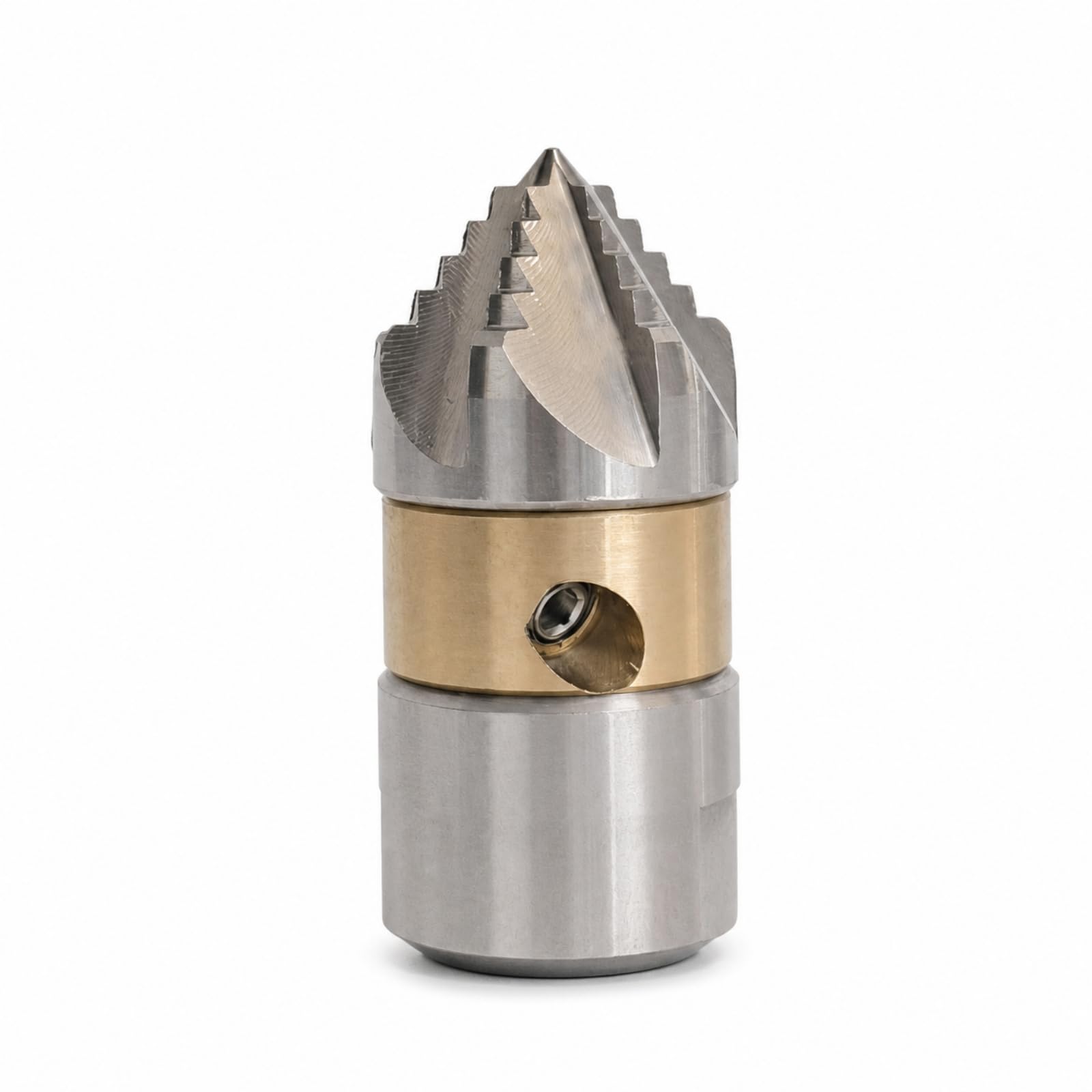 Rotativa de Alta Presión para Drenaje Cabezal Desatascador de Tuberías Accesorio Limpiador de Conductos Diseño Compacto Que Gira y Arrastra Lodos, 3/8 Pulgada, 15L/Min