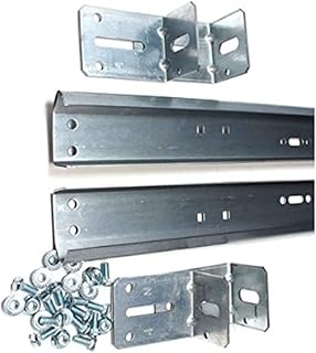 Professional Grade 76" Vertical Garage Door Track Sections (Pair) for 7' Doors