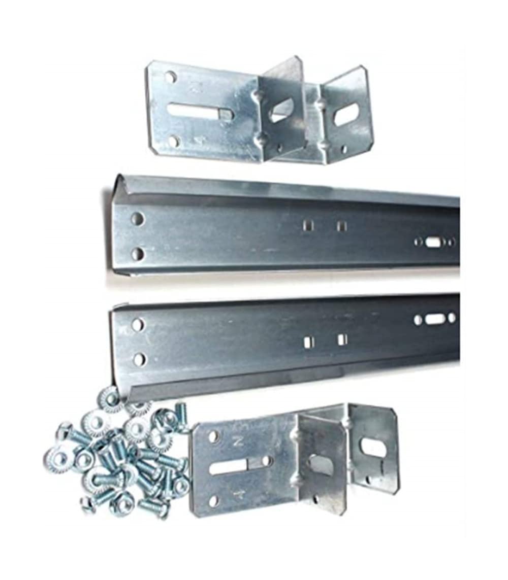 Pair of Vertical Sections 76" in Length Garage Door Track for 7' High Door