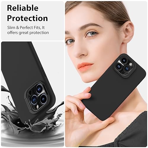 Coque MagSafe iPhone 15 Pro Max silicone noir avec support de charge Qi - 7