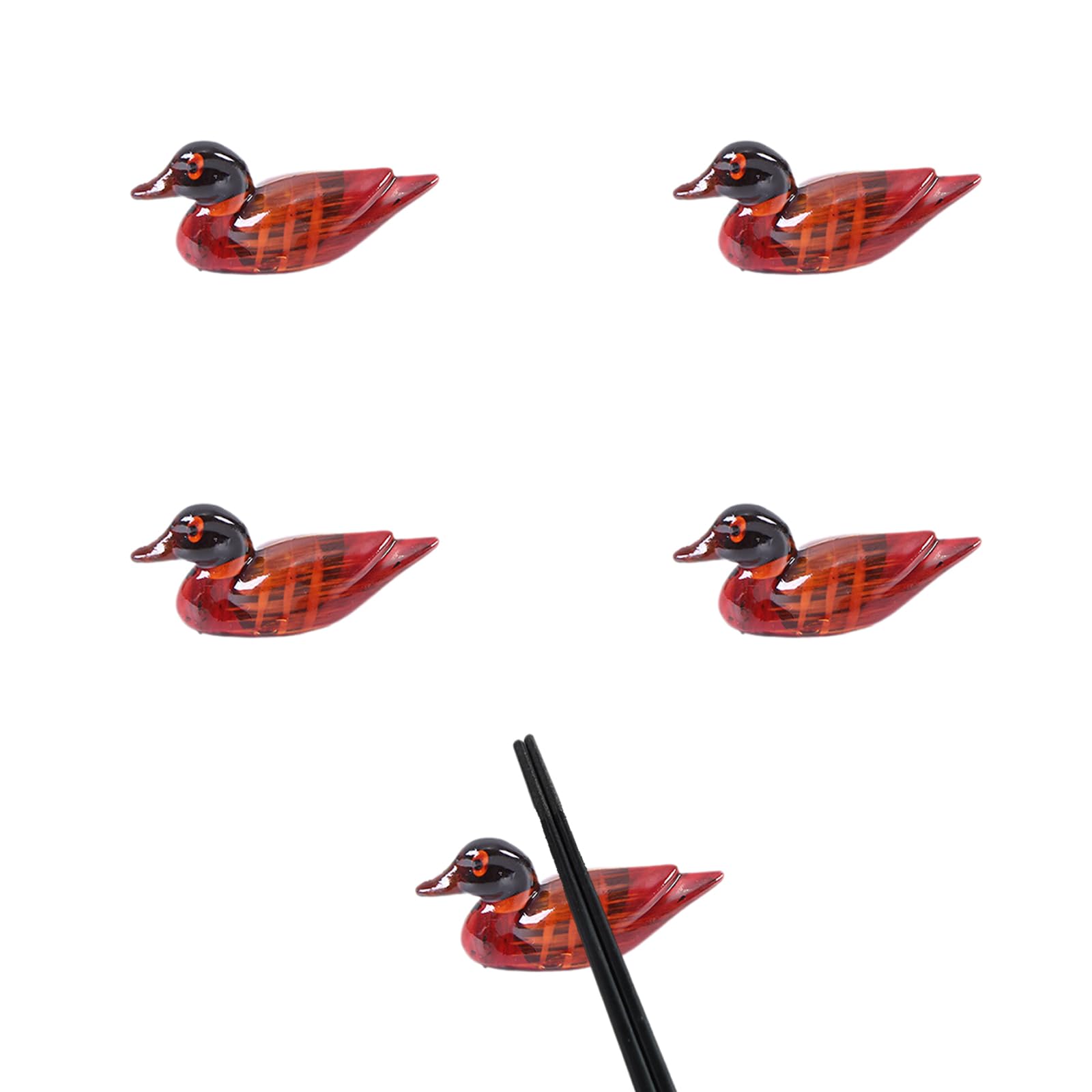MRKU Chopstick Rest Chopsticks Holders Restaurant,Stand,Resin Cute,Chinese Spoon,Desktop Decorations,Mandarin Ducks,For Forks,Spoons,Home