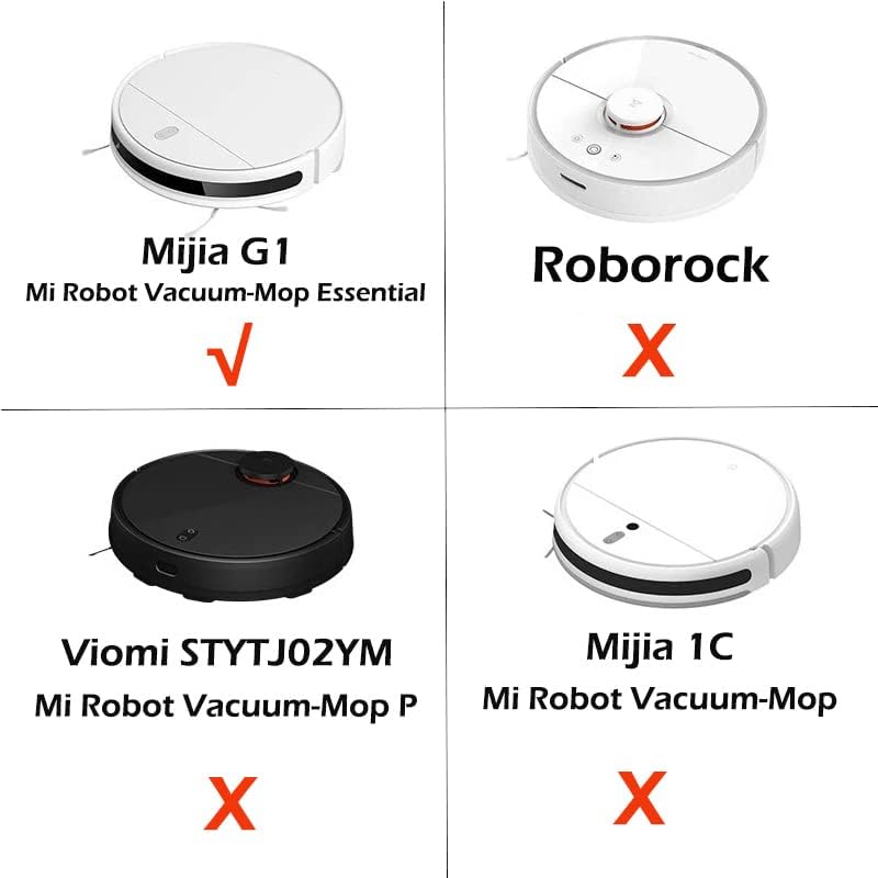 Miniatura 6 de CRNVR 4 piezas de cepillos laterales+4 tornillos de repuesto compatibles con XIAOMI MIJIA G1 MJSTG1 Mi Robot Aspirador-mopa Essential Xaomi Xiomi