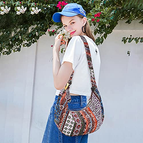 PORRASSO Crossbody Bag Hippie Shoulder Bag Women Sling Bag Handmade Messenger2