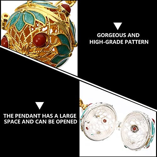 Car Air Fresheners Air Freshener Diffuser 2 Pcs Essential Oil Diffuser Keychain Hanging Pendant Copper Fillable Essential Oil Diffuser Charms Keychain (Green) Diffusers Car Decor #TOP2