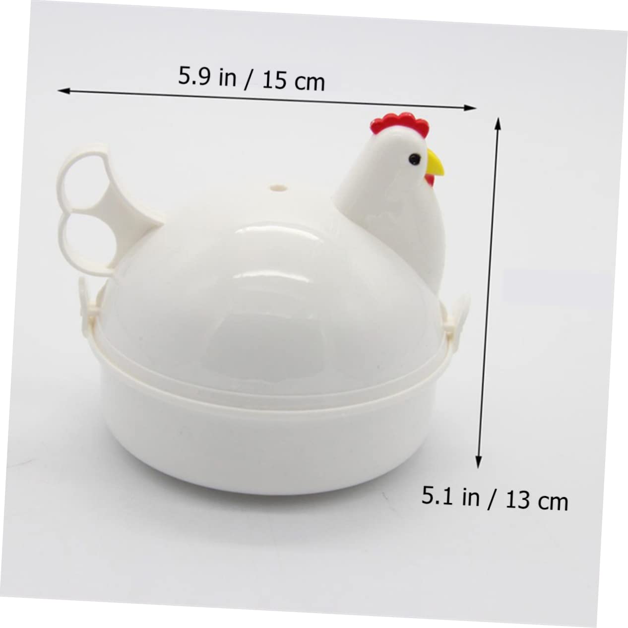 Mobestech Chicken Shape Microwave Egg Cooker Egg Boiler Steamer Poacher for Effortless Cooking Kitchen