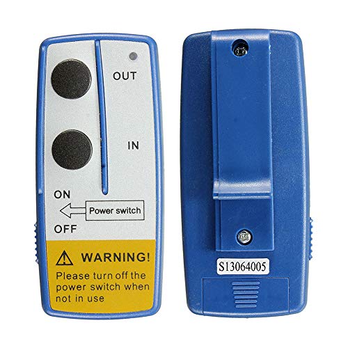 Yorten Kit de controle remoto de guincho de console sem fio universal 12V 50 pés compatível com Jeep