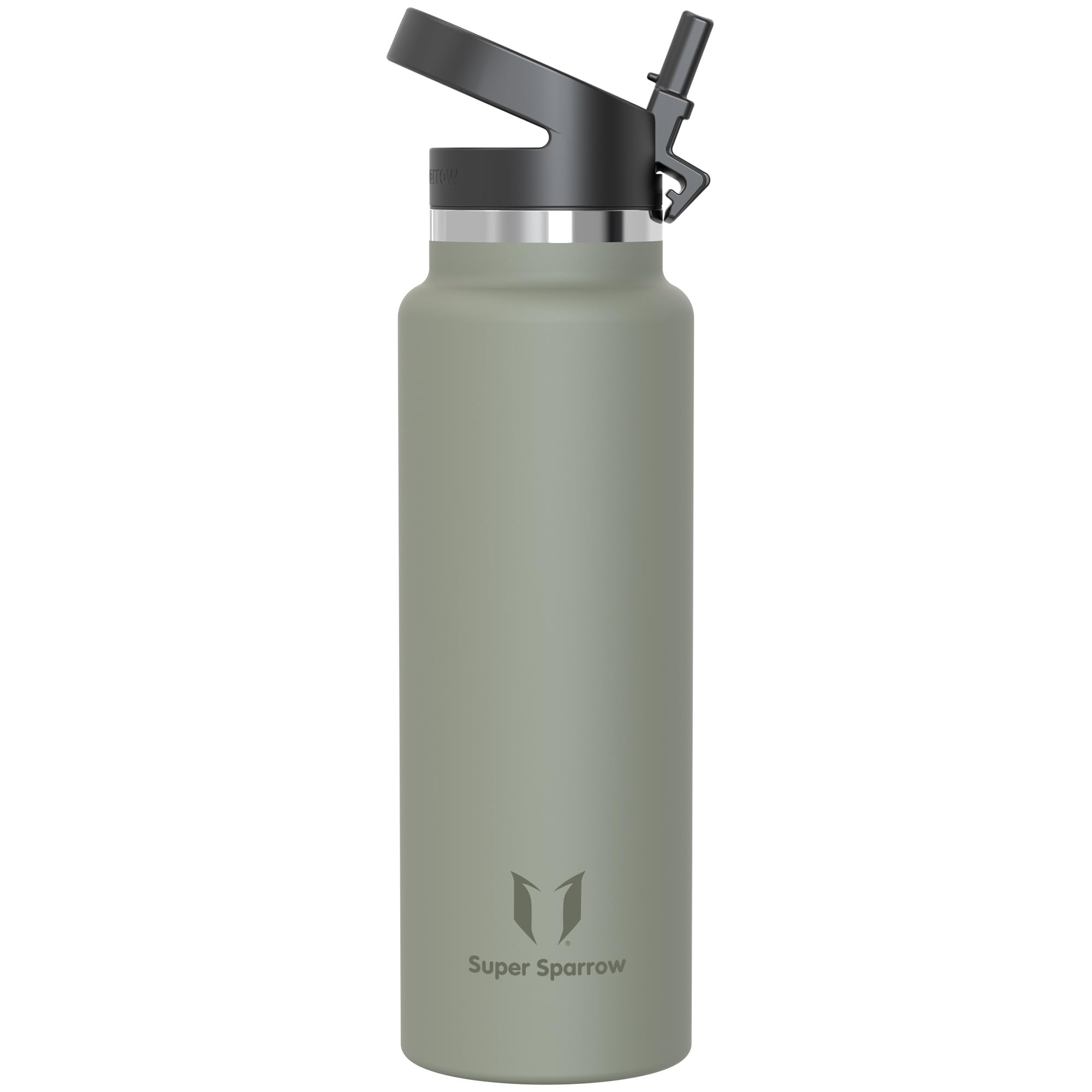 Super Sparrow Water Bottle Insulated - 1.5L - Wide Mouth Metal Bottle - Wide Mouth SwivelSip Flask - BPA Free, Leak Proof - Ergonomic Straw Water Bottles for Work, Gym, Travel, Sports โ image 1