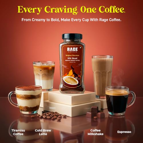 Image of Rage Coffee Silk Blend Belgian Chocolate 120 GMs | Premium, Bold & Smooth