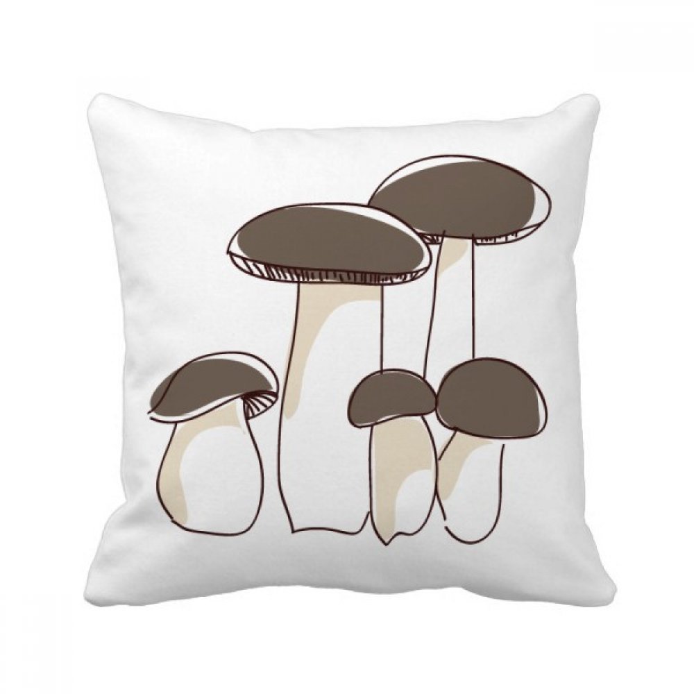 Coussin de canapé champignon imprimé multicolore 40x40 cm pour déco maison