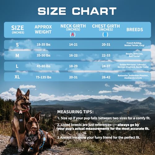 Image of Auroth Tactical Dog Training Harness No Pulling Front Clip Leash Adhesion Reflective K9 Pet Working Vest Easy Control for Small Medium Large Dogs Blue Camo M