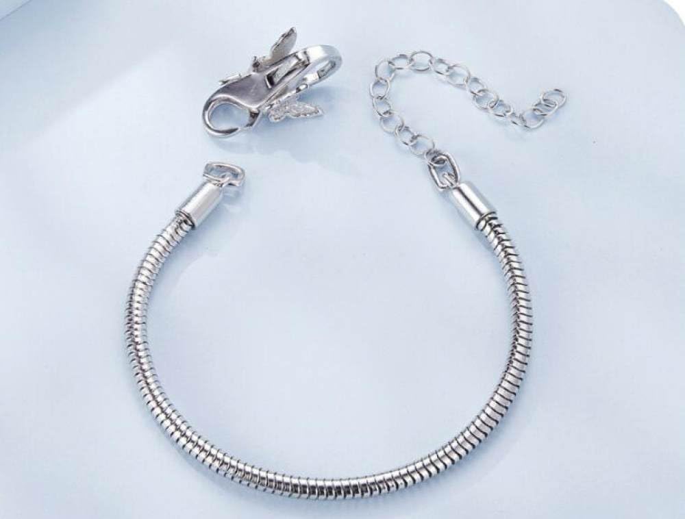 Pulsera Personalizada De Diseño De Cadena De Hueso De Serpiente Simple,Pulsera De Amor Amistad Aniversario Cumpleaños Acción De Gracias Pulseras Mujeres Mamá Su Novia
