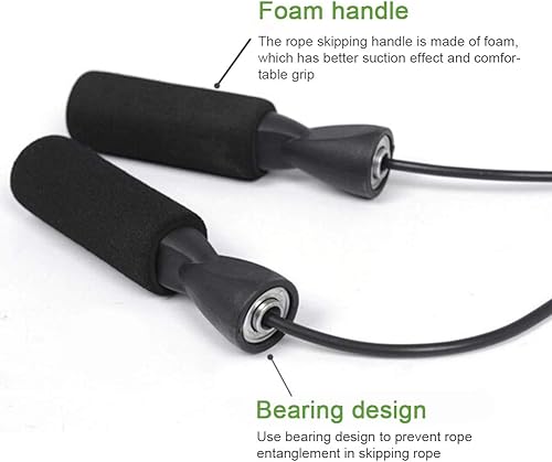 Miniatura 8 de Cuerdas de saltar para fitness, mango antideslizante sin enredos, ejercicio para saltar y saltar