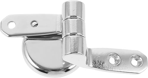 POPETPOP Reemplazo de bisagras de asiento de inodoro: Bisagra de tapa de inodoro de metal con tapa de inodoro con tornillo, bisagras de asiento de