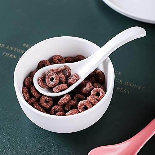 Cuillère en céramique anti-rayures pour soupe et service de table quotidien
