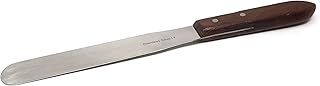 A2Z-WHS8 Stainless Steel Lab Spatula with Wooden Handle, 8