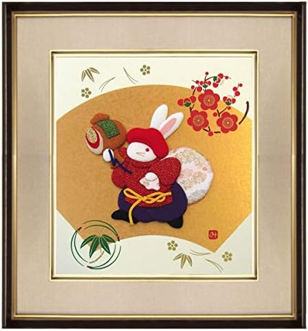 Amazon Co Jp 大黒うさぎ 色紙 押し絵 貼り絵 動物画 卯 兎 兔 大黒様 大国主命 縁起物 その他の絵画 B5454 ホーム キッチン