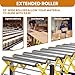 Folding Conveyor Table with Wheels - 660LBS Capacity, 23.6