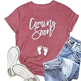 NEWKA Pregnancy Reveal Shirts for Women New Baby Announcement Tshirt Mom to Be...