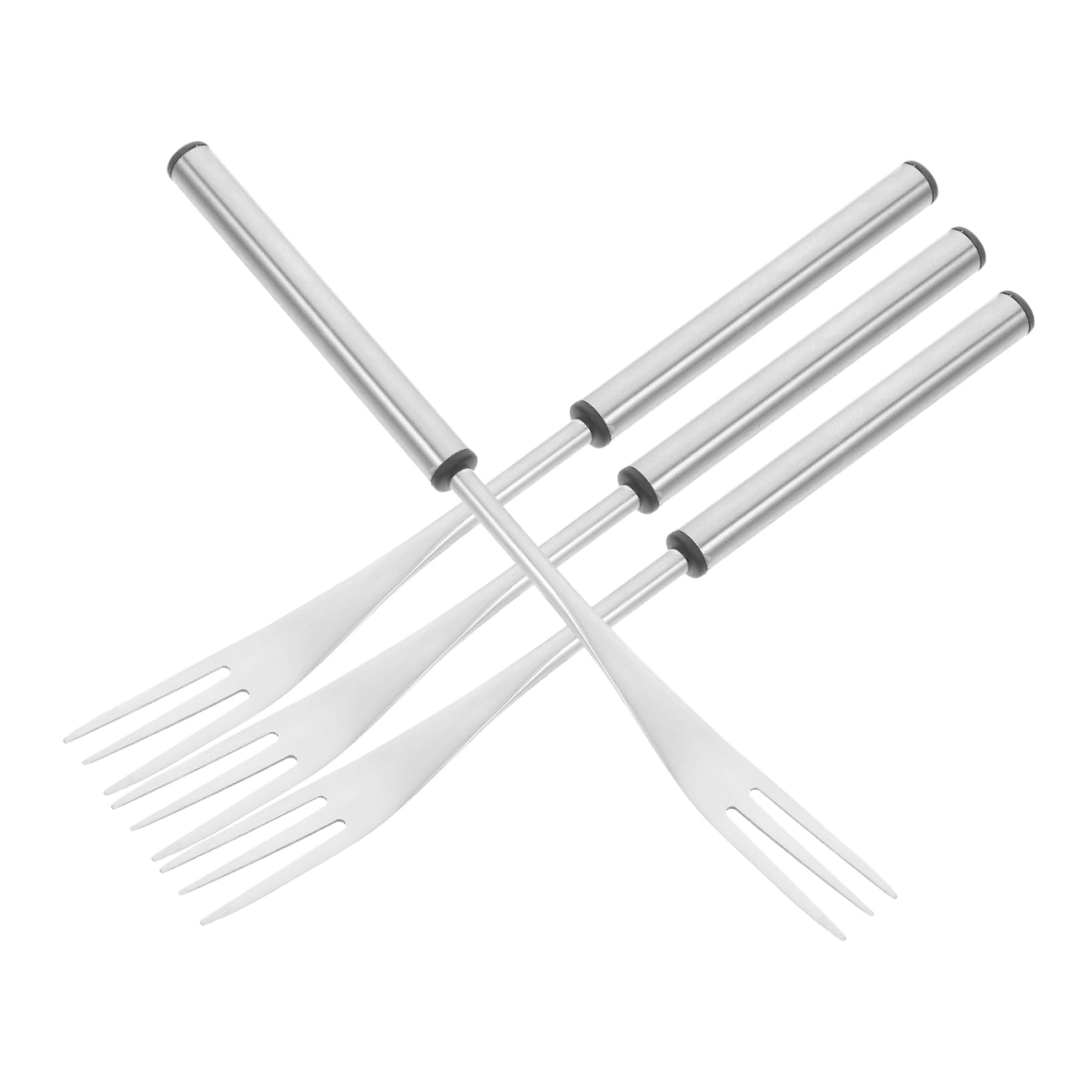 CONGARTENO 4pcs Fondue Forks Stainless Steel Cheese and Chocolate Fondue Forks for Desserts Fruits Vegetables for Home Use and Special Occasions